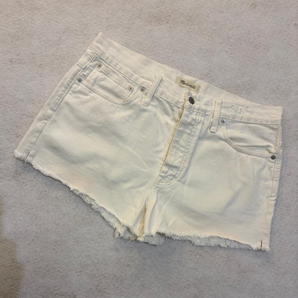 Madewell White Denim Shorts Size 31 - Women's NWOT